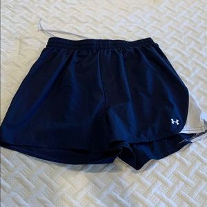 Navy Lacrosse Style UA Shorts